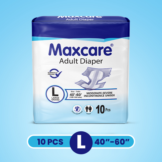 Maxcare Adult Diaper Large L 10 Pcs