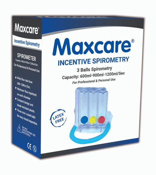 Maxcare 3 ball Spirometer