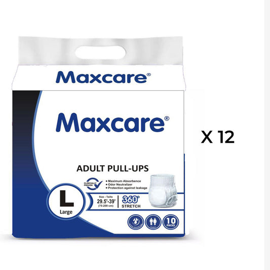 Maxcare Adult Pullup Pants Large L 12 Packs Carton