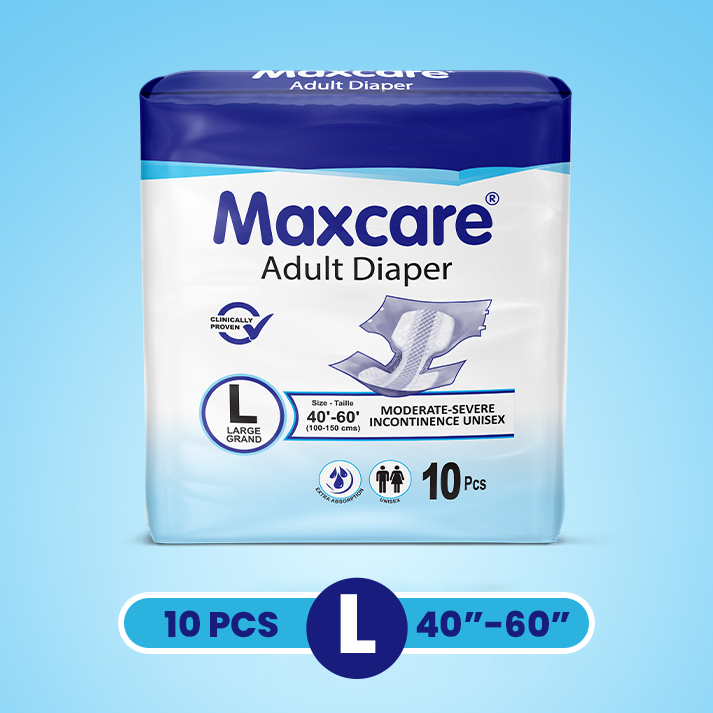 Maxcare Adult Diaper Large L 10 Pcs