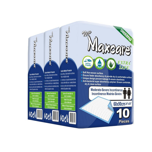 Maxcare Dignity Sheet Underpad - 10Pcs  Pack of 3