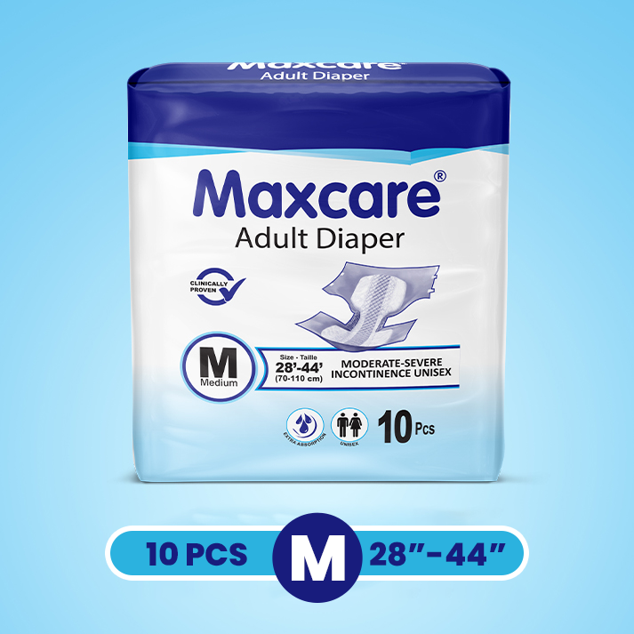 Maxcare Adult Diaper Medium M 10 Pcs