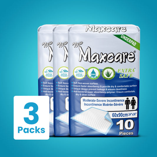 Maxcare Dignity Sheet Underpad - 10Pcs  Pack of 3