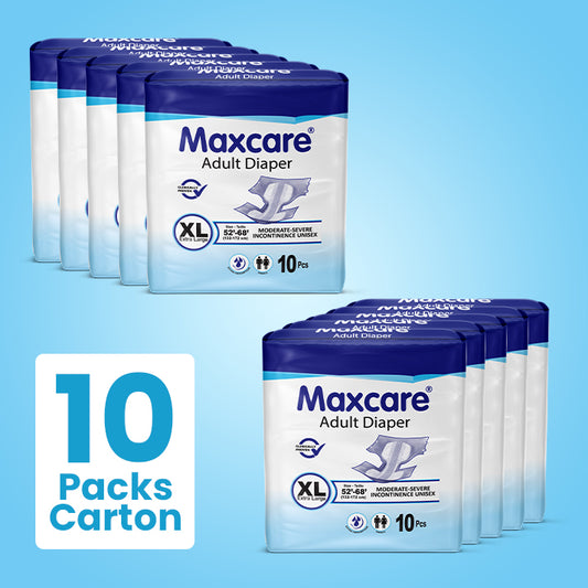 Maxcare Adult Diaper X-large XL 10 Packs Carton